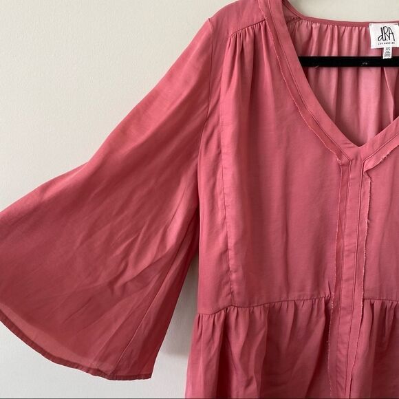 Anthropologie “Dra” Bell Sleeve Babydoll Blouse - Picture 3 of 9